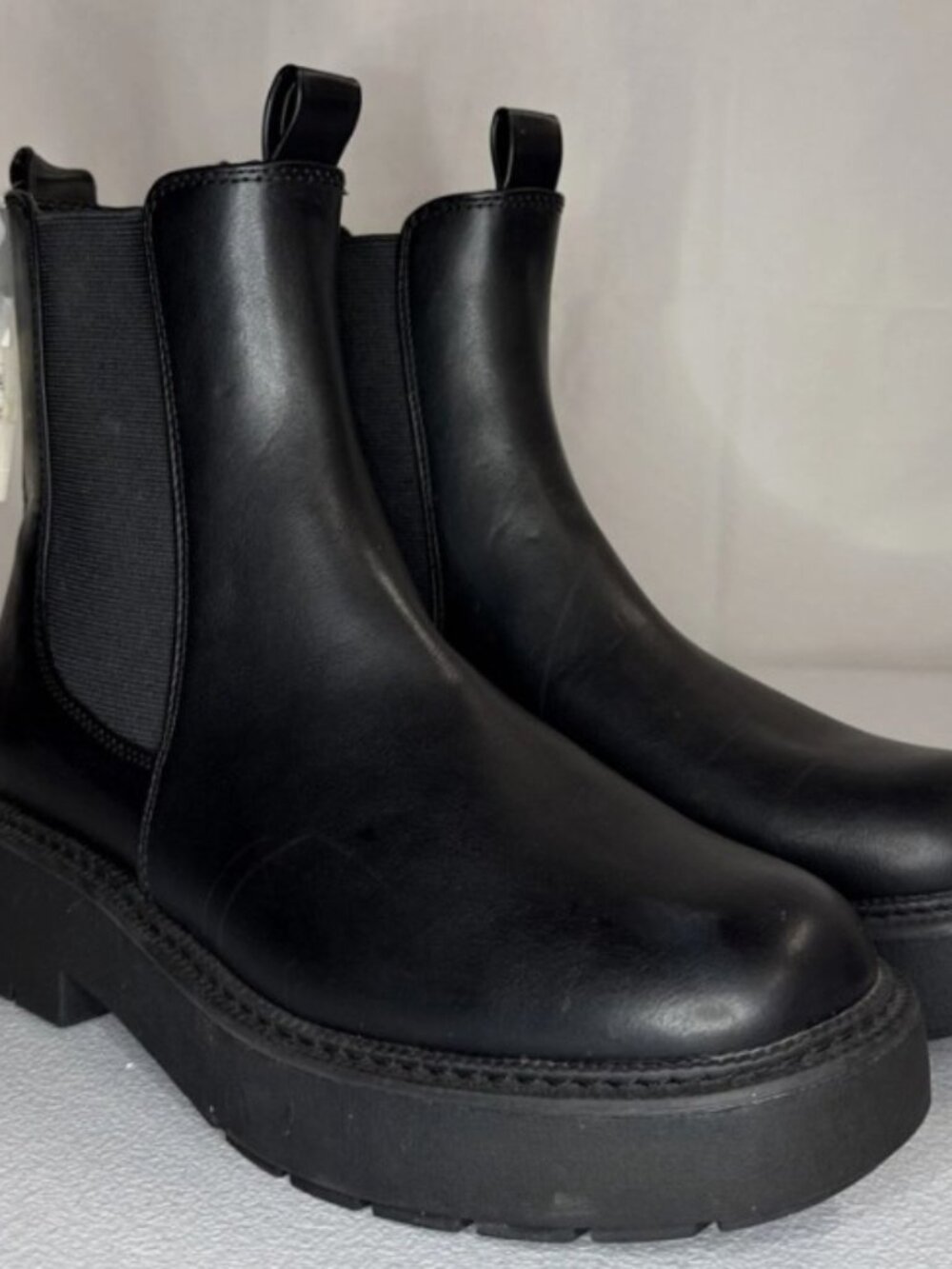 A New Day Demi Chelsea Black Boots in Women's size 6.5 NWT
